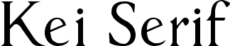 Kei Serif Book