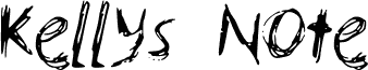 معاينة خط KellysNoteFont