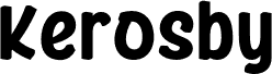KEROSBYTrial-Regular フォント
