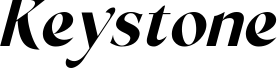 Keystone Italic 字体