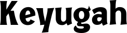 Preview of the Keyugahtrial Regular font