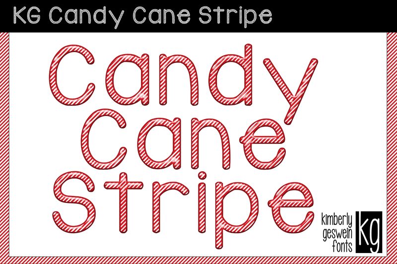 KG Candy Cane Stripe Carattere