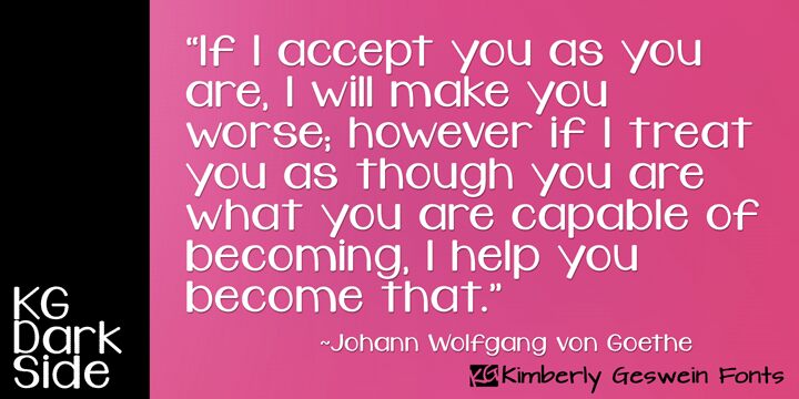 KG Dark Side Carattere