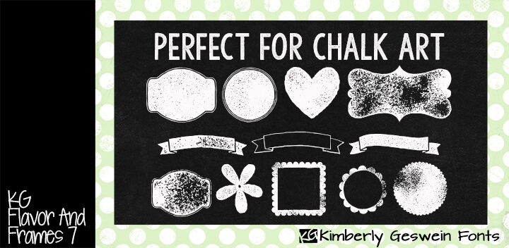 KG Flavor And Frames Seven Schriftart