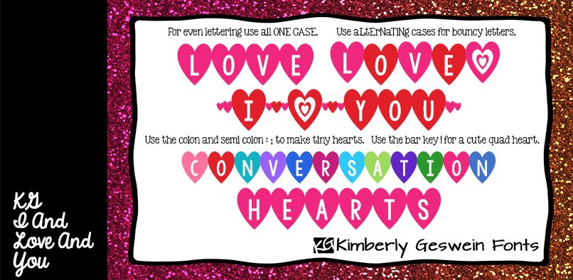 KG I And Love And You Czcionka