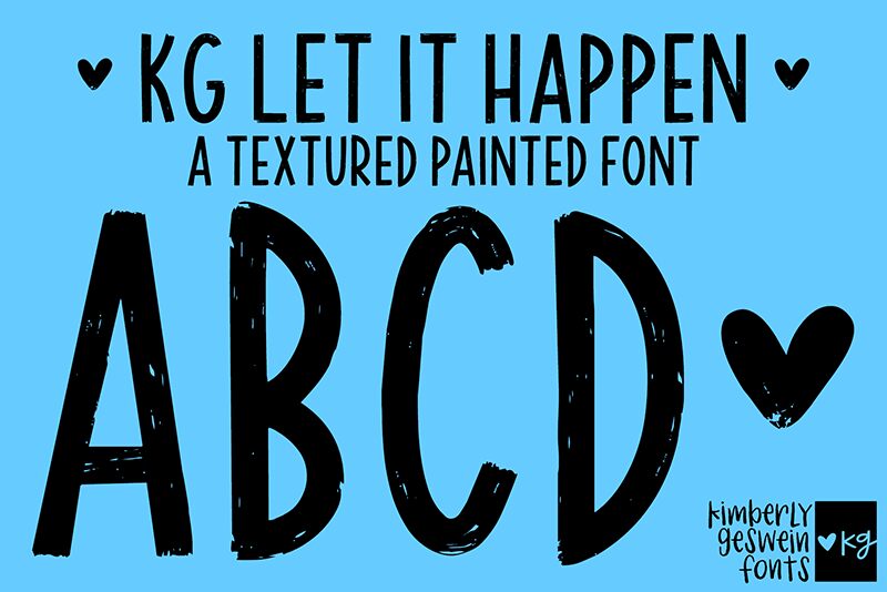 KG Let It Happen Font