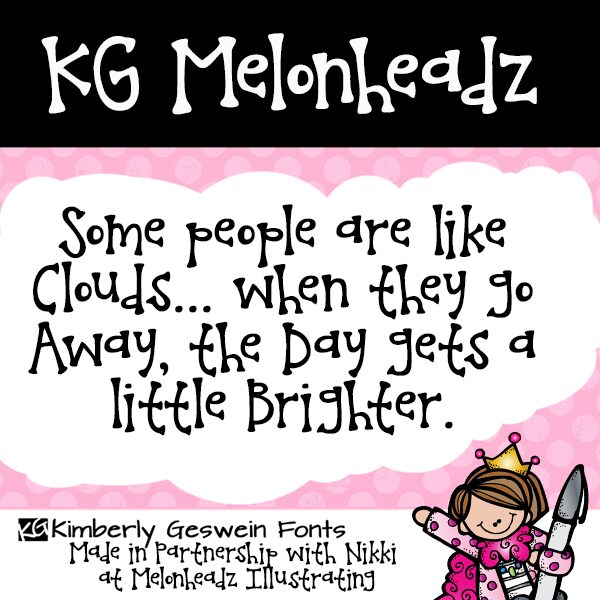KG Melonheadz Czcionka