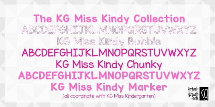 KG Miss Kindy Bubble الخط 