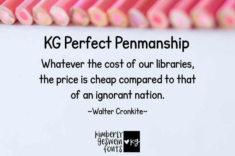 KG Perfect Penmanship Schriftart