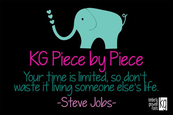 KG Piece by Piece Schriftart