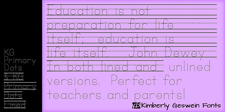 KG Primary Schriftart