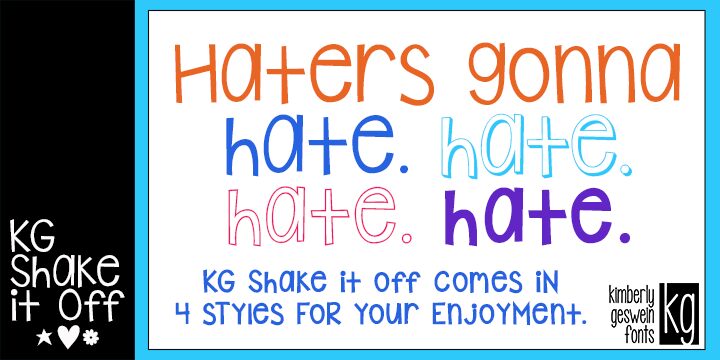 KG Shake it Off Schriftart