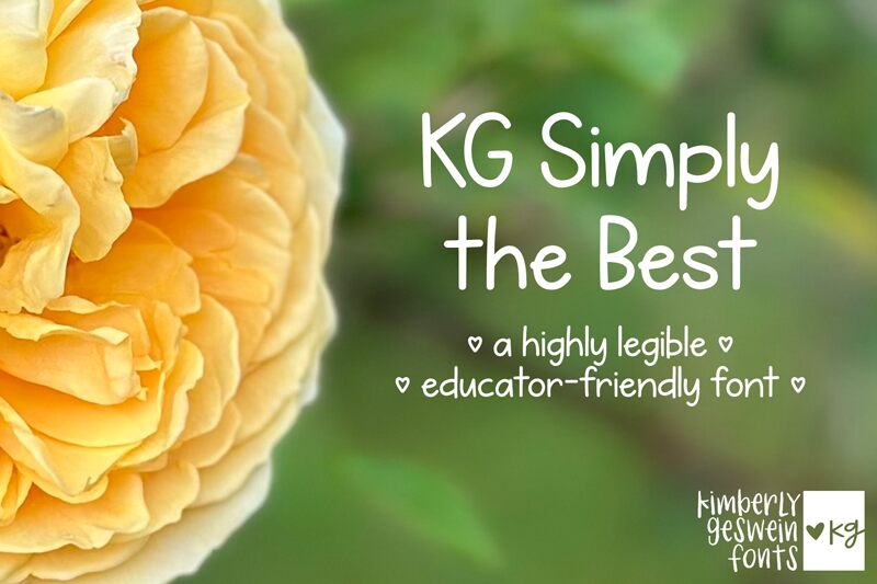 KG Simply the Best Schriftart