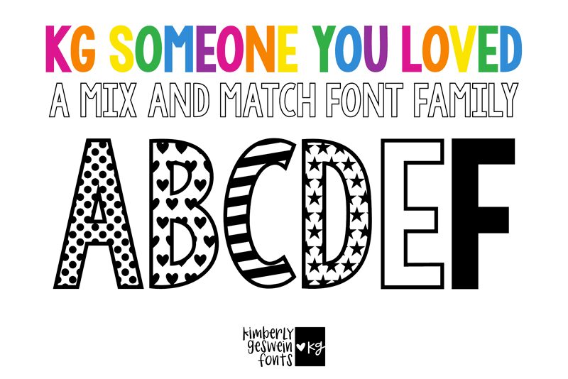 KG Someone You Loved Czcionka