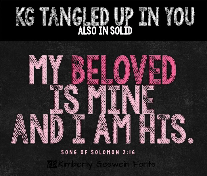 KG Tangled Up In You Schriftart