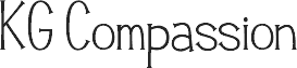 Preview of the KG Compassion Regular font