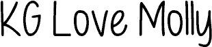 KG Love Molly フォント