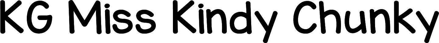 KG Miss Kindy Chunky font