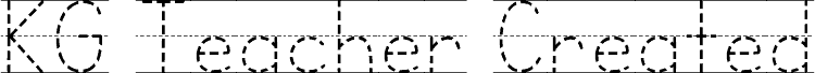 KG Teacher Created Dash Lined フォント