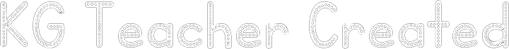 KG Teacher Created Outline Dot フォント