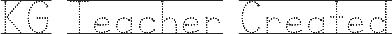 KG Teacher Created Star Lined 2 フォント