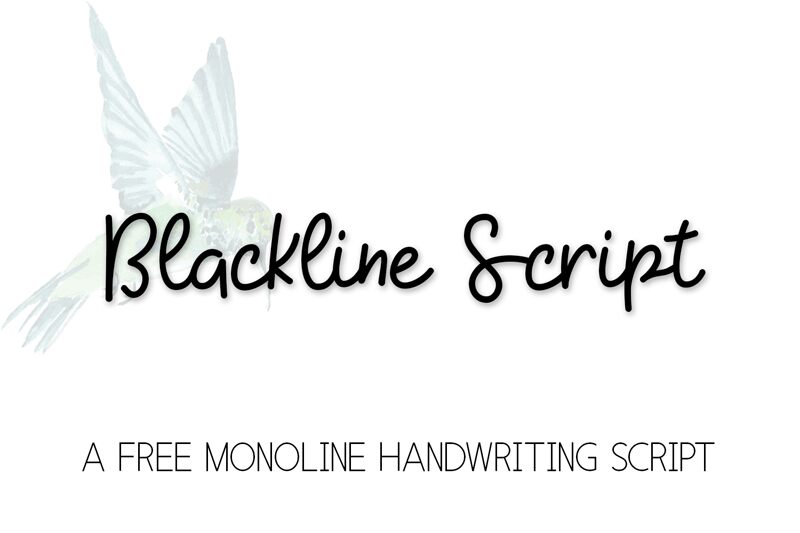 KH-Blackline-Script Carattere