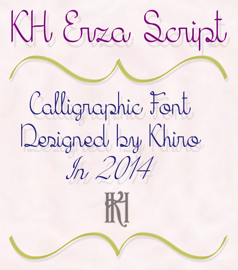 KH Erza Script Czcionka