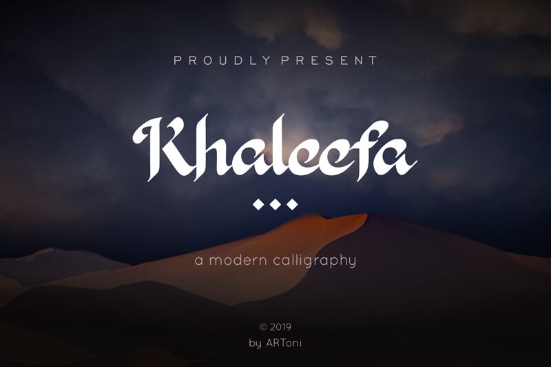 Khaleefa Schriftart