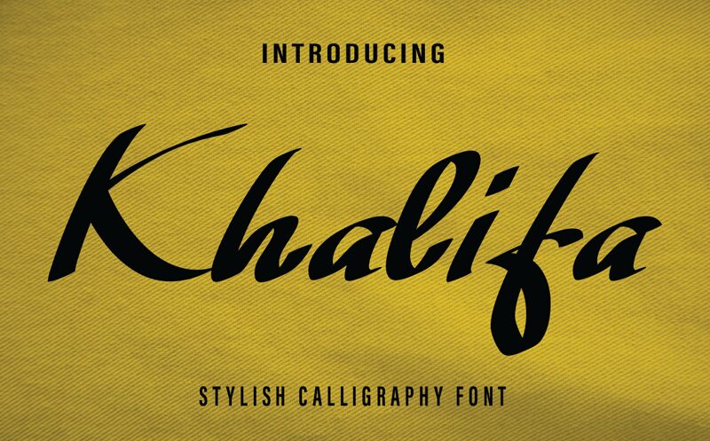Khalifa Schriftart