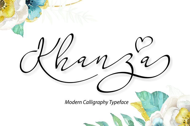 Khanza Script Schriftart