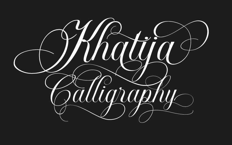 Khatija Calligraphy Schriftart