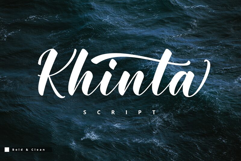 Khinta Script Carattere