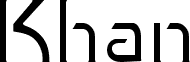 Preview of the Khan Fill font