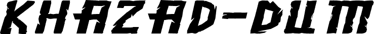 Khazad-Dum Expanded Italic