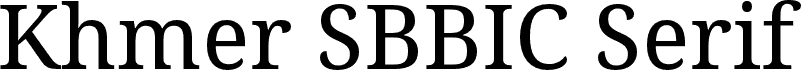 Khmer SBBIC Serif