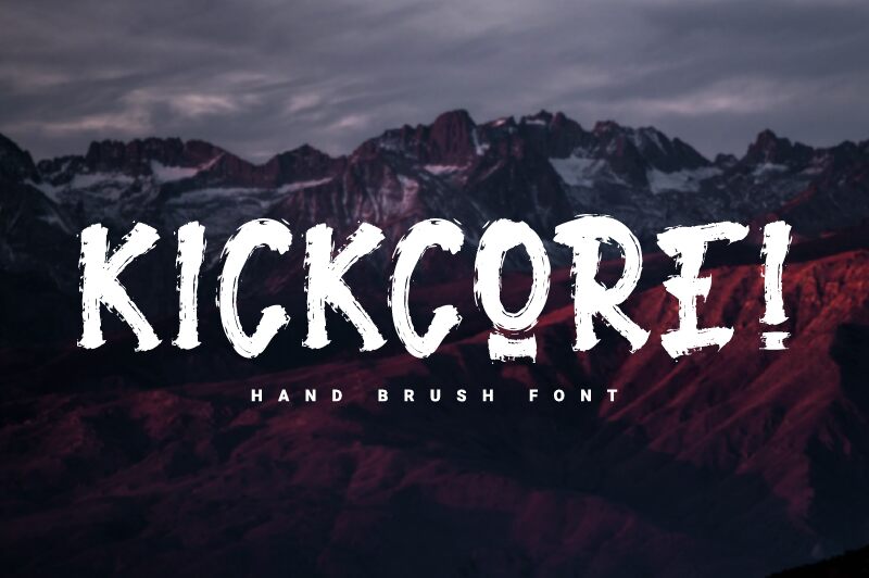 Kickcore Schriftart