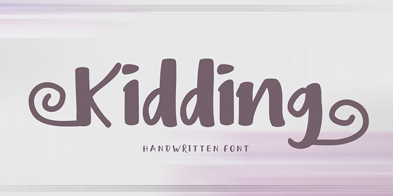 Kidding Schriftart
