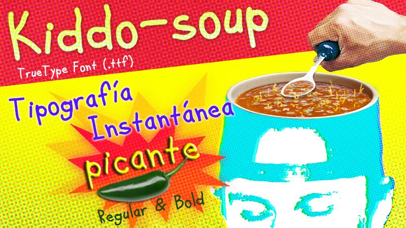 Kiddo-soup Schriftart