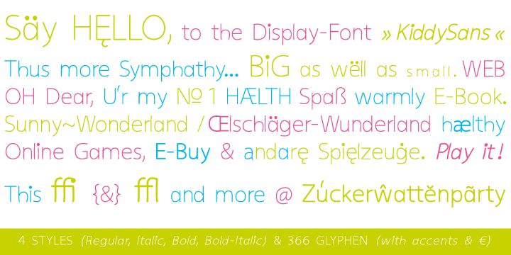 kiddySans Czcionka