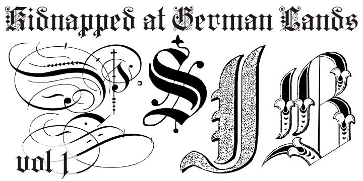 Kidnapped at German Lands Schriftart