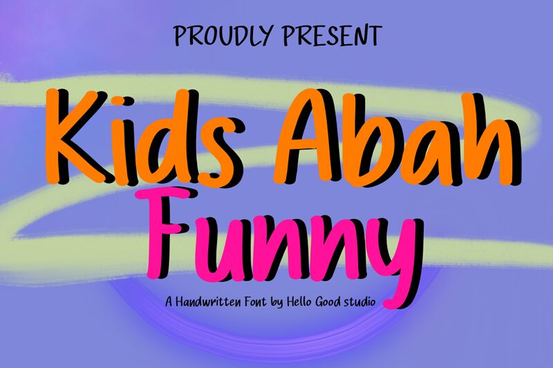 Kids Abah Funny — Font presentation