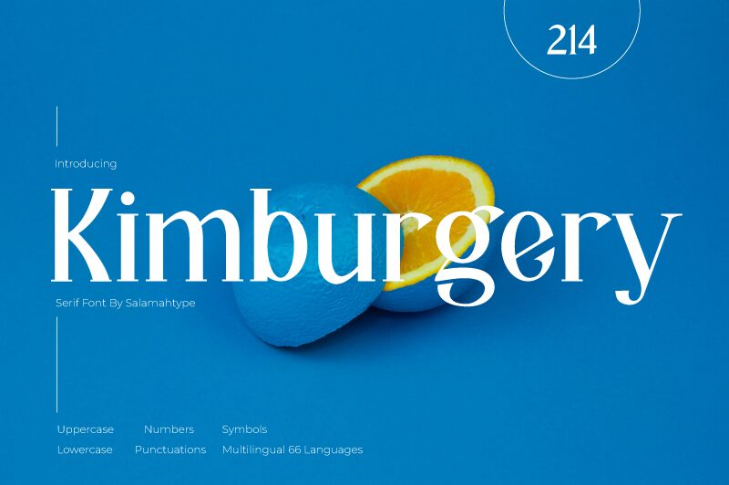 Kimburgery Schriftart