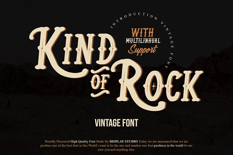 (Kind Of Rock) Schriftart