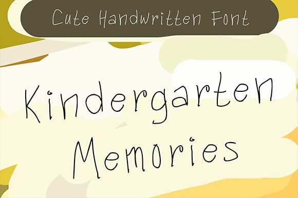 Kindergarten Memories Schriftart