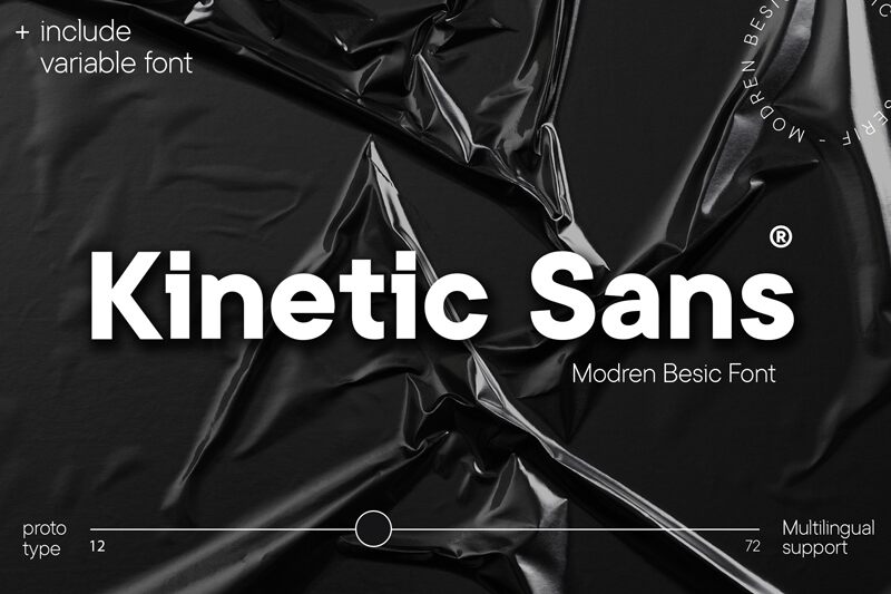 Kinetic Sans Bold font