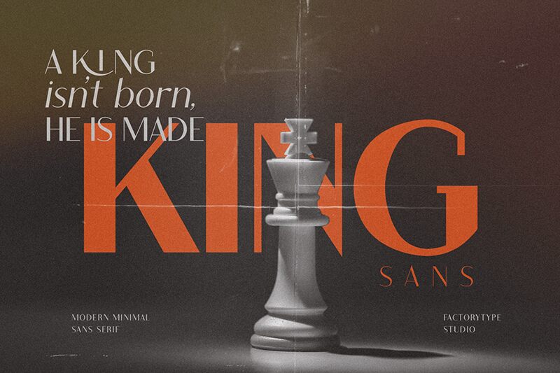 King Sans Schriftart