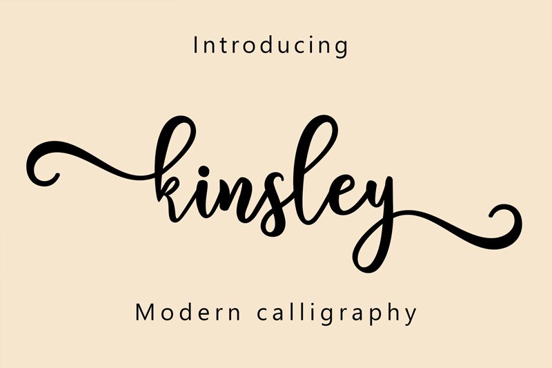 kinsley  Czcionka
