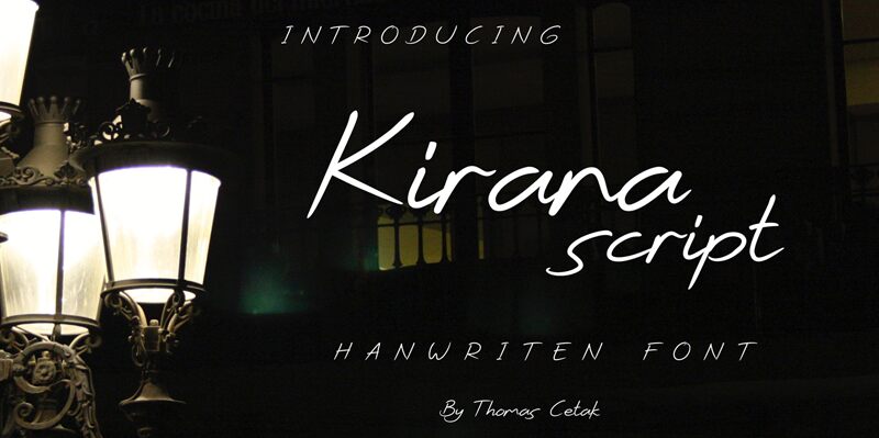 Kirana Script Schriftart