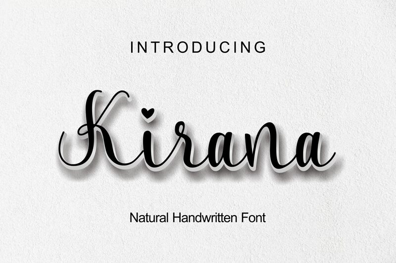Kirana Schriftart