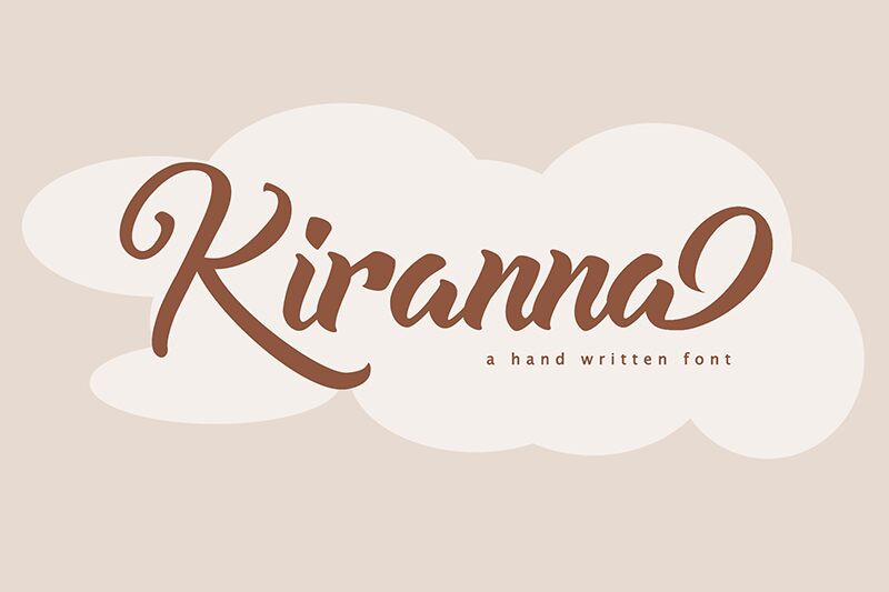 Kiranna Schriftart